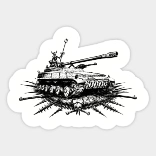 TANK SKULL Sticker